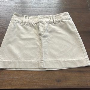 GAP Khaki Beige Cotton Midi Skirt